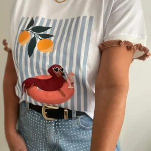 Remera con detalles tejido